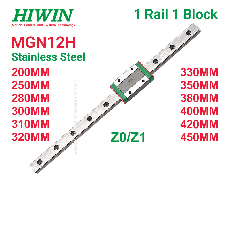 HIWIN MGN12H Z1 Z0 HIWIN MGN12 – обзор и цена Linear Rail Mgn12H Set