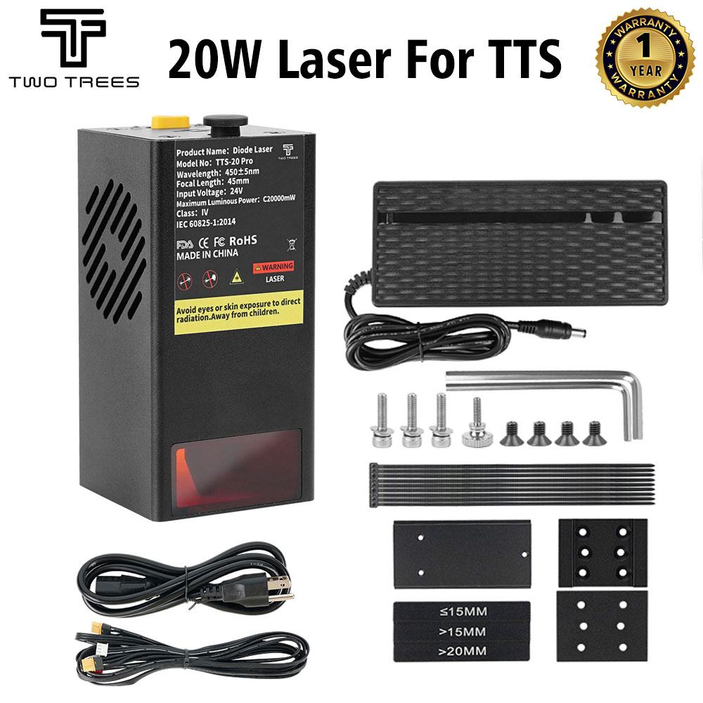 Лазерный модуль TWOTREES 20 Вт – обзор и цена 20W Laser Engraver Module Upgrade