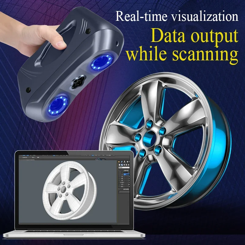 Портативный ручной 3D-сканер 2 – обзор и цена Handheld 3D Scanner High Precision